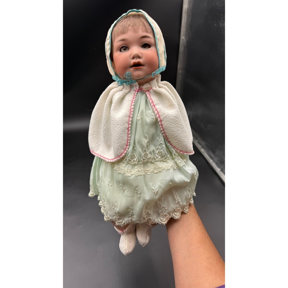 Antique Composition Baby Doll Sleep Eyes Teeth Wig Original Clothes TLC